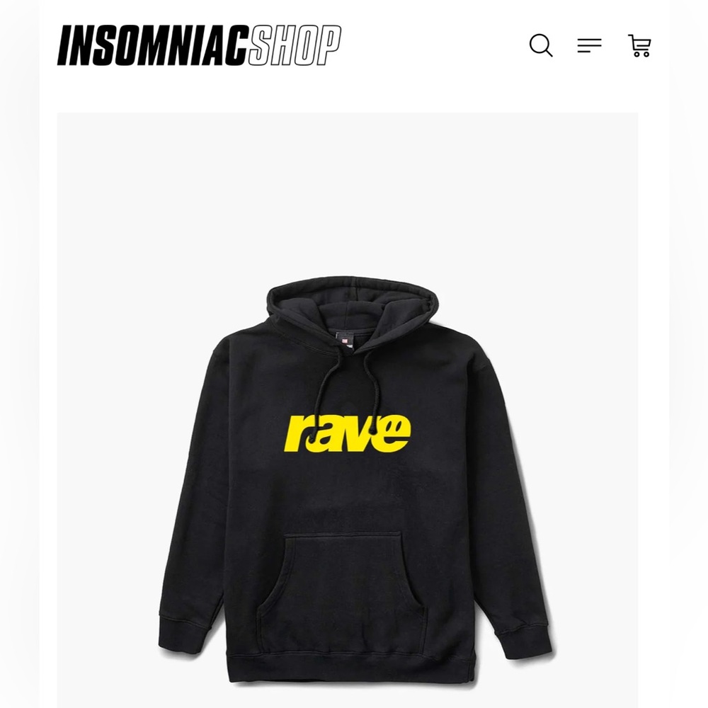 Insomniac FACTORY 93 RAVE HOODIE